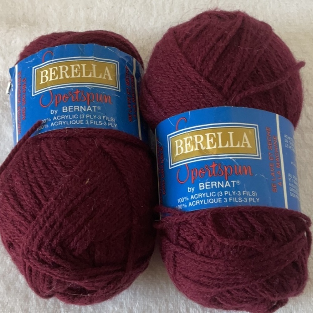 Yarn Red Medium Weight Soft Texture